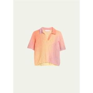 NEW JONATHAN SIMKHAI women's thelma ombré tee in azalea ombre